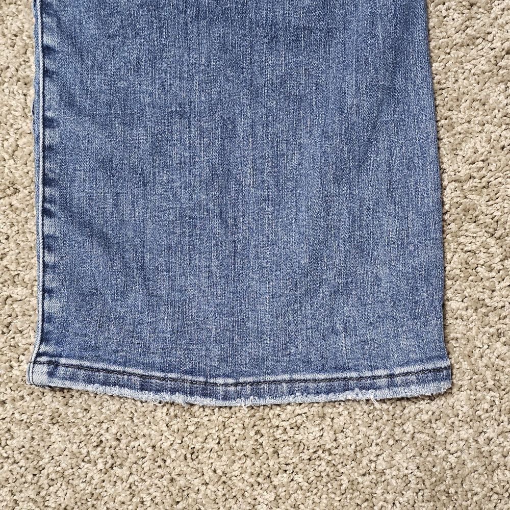 Judy Blue Jeans Size 15/32 Wide Leg Braided Side Seam Cropped High Rise JB88850 - Picture 8 of 10